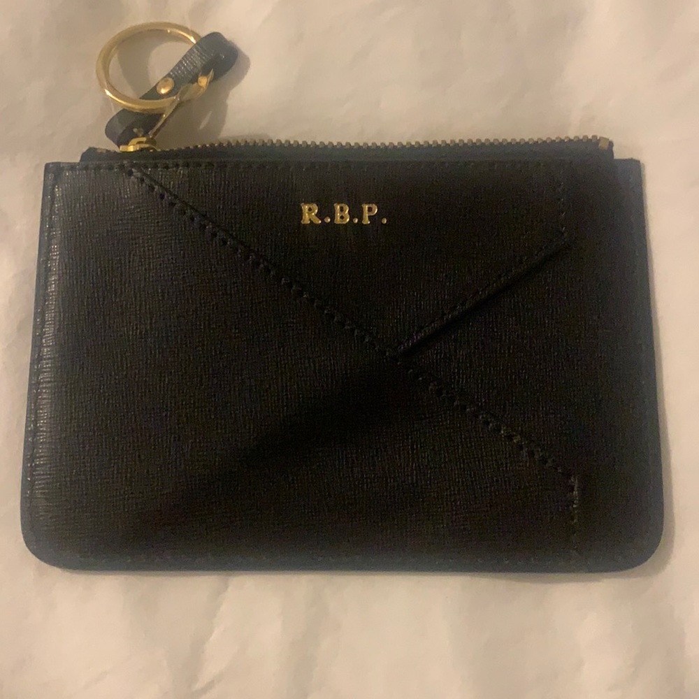 Black Leather Key Wallet - New